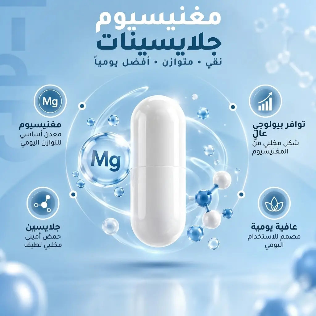 Magnesium Glycinat لنوم أعمق و استرخاء أفضل